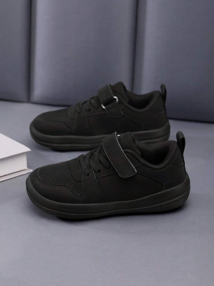 低帮平底儿童休闲户外运动鞋 - 黑色 - 查看 2