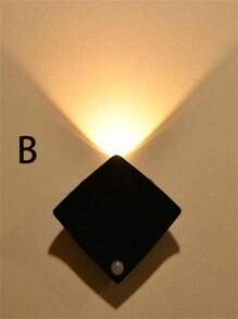 1pc Modern LED Bat Wall Light - Plastic Night Light, Suitable For Bedroom, Staircase, Living Room, Wardrobe - Multicolor - View 10