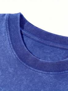 EWH 2025 New Astarion Baldurs Gate 3 Retro Washed T-Shirt For Men DG004 - Màu xanh lam - Xem 3
