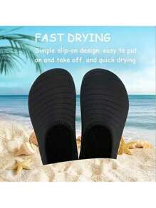 Unisex Fashion Quick Dry Water Socks Trail Shoes Beach Shoes Multi-Color Comfortable Non-Slip Water Shoes For Men And Women For Yoga, Fitness Training, Swimming And Surfing - Black - View 5