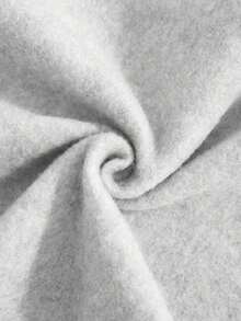 两件套休闲宽松卫衣短裤套装，骑士骏马印花，秋季穿搭，返校季，复古富贵风，机场穿搭，冬春皆宜 - 淺灰色 - 查看 4