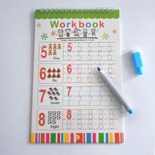 Lachilly 26 Alphabet Tracing Letter Workbook Preschool Kids Learning Training Book Educational Toy With Erasable Pen Handwriting Exercise Book For Children Letter Numbers Skills Development Calligraphy Reusable Practice Book - Multicolor - View 15