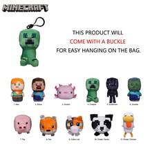 Microsoft 1 件  官方授权  经典毛绒包夹 3D 游戏角色系列神秘散装包夹钥匙扣随机一个 Alex Steve 和 Zonbie 适合家人和朋友周年生日圣诞礼物 - bag clip 1pc - 查看 4