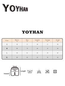 8 件装女士纯色休闲简约运动短裤