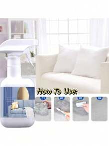 Jue-Fish Este es un limpiador de telas y cortinas altamente efectivo que elimina las manchas difíciles de las telas, alfombras e interiores de automóviles. No requiere agua y tiene una función de limpieza en seco. Es un aerosol doméstico versátil. Se envían modelos nuevos y antiguos de forma aleatoria.