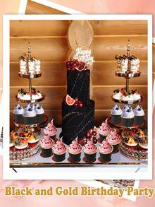 50 peças/100 peças Copo de Papel Mafen, Ferramenta de Cozimento de Cupcake de Papel, Suporte de Papel para Bolo com Borda Ondulada Dourada, Copo de Papel Antigordurado Colorido para Cozimento, Filme de Cozimento, Copo de Papel para Bolo com Boca Ondulada Dourada, Forma de Papel Alumínio Descartável para Cupcake, Bandeja Descartável de Cozimento de Cupcake de Papel