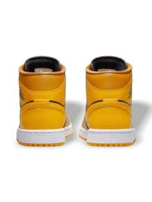 AIR JORDAN 1 MID 黄色 - 酸辣醬/黑/白/計程車 - 查看 3