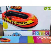 1-Person & 3-Person Inflatable Boat, Thick Plastic Kayak, Air Mattress Boat, Fishing Boat, Paddle Boat, Surfing, Drifting, Beach - Burgundy - View 3