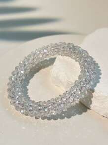 1pc Women's Colorful Rhinestone Elegant Luxury Bracelet (Color Assorted)