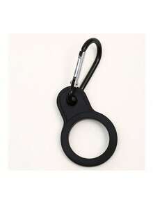 1 pieza Gancho y bucle de aluminio resistente con hebilla de goma, utilizado para asegurar botellas de agua - Perfecto para acampar y hacer senderismo, con 11 colores para elegir, el mejor regalo para entusiastas de los viajes, equipo de montañismo para colgar botellas de agua, hebilla de silicona para botellas de agua mineral, hebilla de silicona para botellas de agua de escalada (se enviarán aleatoriamente los colores de los ganchos)