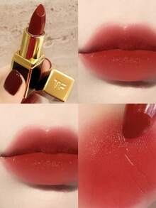 TOM FORD [Mini] KOLOR DO UST 1 g #16 SCARLET ROUGE / Trwałość i natychmiastowy efekt do 12 godz. oraz nawilżenie i odporność na blaknięcie do 12 godz. / Komfortowy i jednolity kolor, przejrzystość i kondycjonowanie / Ultra kremowa i odżywcza szminka. - #16 1g - Zobacz 3
