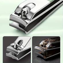 3 Pieces Set Nail Clipper Set, Sharp Fingernail And Toenail Clippers Clippers, Nail File, Thick Nail Trimmer, Stainless Steel Toenail Clippers For Manicure And Pedicure