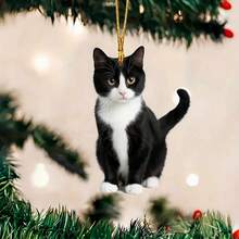 Cute Tuxedo Cat Keychain, Kawaii Bag Charm Car Key Chain Accessories For Backpack, Animal Kitty Keychain Purse Charms, Cat Lover Gifts For Women (2 Pcs) - 1 - 查看 4