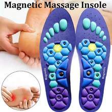 Magnetic Insoles For Slimming, Magnetic Shoe Inserts Breathable Acupuncture Point Massage Insoles For Men Women Arch Support Inserts Foot Massage Acupressure Shoe Insole For Relieve Fatigue Foot Pain - Blue - View 12
