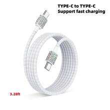 1pc 2-Port/4-Port/6-Port/8-Port Car Charger, Diamond Bling Bling 3-In-1 Charging Cable, Fast Charging, Type C, USB, Car Adapter, USB A To Type C, Type C To Type C Compatible With Phones, Dashcam, GPS, Men/Women Holiday/Birthday Gift