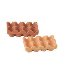 迷你食物玩具娃娃屋鸡蛋盒，内含斑点鹌鹑蛋，微缩逼真厨房玩具模型 - 彩色 - 查看 8