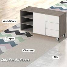 2/4件1.25英寸/2英寸重型脚轮，万向脚轮，家具五金，适用于各种电脑柜、办公柜、工作台、小型家具、储物箱、花架和推拉门 - 黑色 - 查看 6