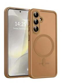 Premium Matte Magnetic Wireless Charging Phone Case Designed For For Galaxy S25, S24, S23 Ultra Plus, Featuring Shockproof Lens Protection And A Durable Acrylic Back.