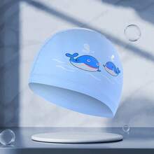 1 Children's Swimming Cap With Cute Marine Animal Patterns, Suitable For Training And Travel, Suitable For Children And Teenagers. - Multicolor - View 16