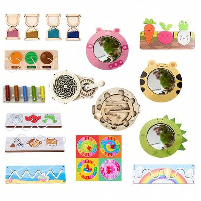 Busy Board Accessories Montessori Activity Board Components Baby Life Skills Training Early Education Toys DIY Busy Bord
