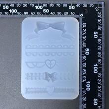 Bowknot Lace Resin Casting Mold, Silicone Mold Accessories, Resin Liquid Mold, Resin Keychain Silicone Mold, Resin Mold - White - View 2