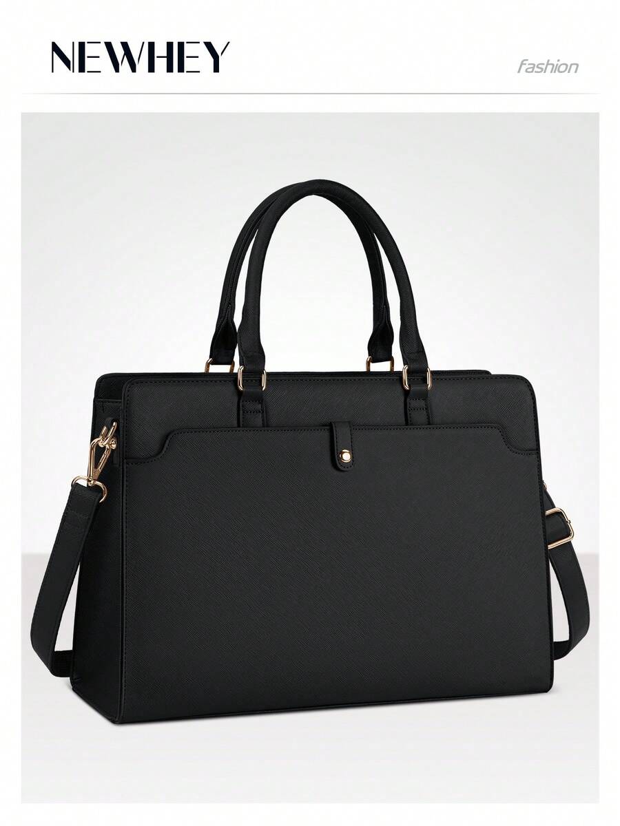 NEWHEY 女士工作手提包，顶部拉链皮革单肩包，手提包，经典钱包，适合办公室、商务、旅行