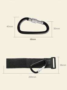 2 piezas Gancho colgante carrito de bebé - Negro - Ver 6