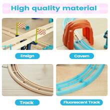 E﻿Lectric Train Set, Mini Trains, Toddler Toys Train Games, Toy Train, Bullet Train, Train Tracks, Flex Track, Magnetic Train Gifts, Model Train Set, Train Toys For Toddlers 3+ - Multicolor - View 5