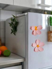 5个樱花图案封口夹，食品袋夹，冰箱磁贴，适用于各种塑料袋和零食袋，可用于卧室、旅行、办公室、学校、零食、面包、食品包装，实现密封 - 彩色 - 查看 5