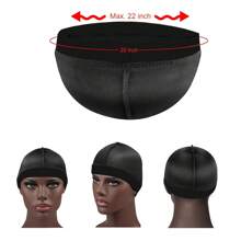 Awegeo Turban pentru bărbați 1/2/4/6/8buc, șapcă ondulată, șapcă sportivă, elastică, elastică, respirabilă, cu bandă de transpirație, pepene verde