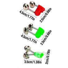 10 pièces/lot Clips en plastique de couleur unie Sonnette d'outil de pêche Cloche de canne à pêche pour pêche en mer Fournitures de pêche Accessoires d'équipement de pêche