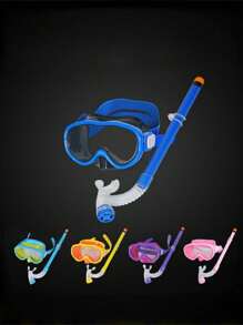 Kids & Adults Snorkel Set - Anti-Fog Swim Goggles, Diving Mask, And Breathing Tube For Swimming And Snorkeling