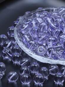 Transparent Glass Round Beads, Icy Clear Glass Beads For DIY Jewelry, Bracelets, Necklaces, Garment Weaving-25pcs