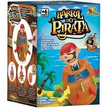 Who Am I Game + Pirate Jump Game Pirate Barrel Toy
