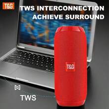 T&G Głośnik bezprzewodowy, przenośny głośnik bezprzewodowy do użytku zewnętrznego, kompatybilny z gniazdem USB – ciesz się czystym i mocnym dźwiękiem w dowolnym miejscu i czasie. Obsługuje kartę pamięci lub dysk USB, obsługuje tryb głośnomówiący/radio FM/odtwarzanie z USB, można podłączyć do telefonów/tabletów/telewizorów. Bezprzewodowy głośnik przenośny, elektronika użytkowa, prezent urodzinowy, model TG117, dostępne w wielu kolorach, bateria 1200 mAh.