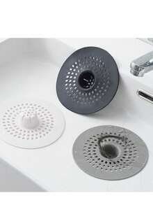 4/2/1个硅胶毛发收集过滤器，硅胶毛发排水塞 - 防止堵塞和异味 - 彩色 - 查看 4