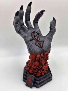 Kreativitäts-Dämons göttliche Hand Statue - Gotische Halloween Dekoration, Anime Horror Sammlerstück Resinkunst mit Knochendetails Handarbeit