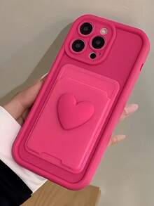 1 个玫瑰红渐变手机壳 + 3D 心形自粘卡夹哑光饰面兼容 16 Pro Max/16 Plus/16 Pro/16/15 Pro Max/15 Plus/15 Pro/15/14 Pro Max/14 Plus/14 Pro/14/13 Pro Max/13 Pro/13/12 Pro Max/12 Pro/12、11 Pro Max/11 Pro/11/XS Max/XR/XS/7#8 Plus/7/8、Redmi Note 14 Pro+ 5G、Galaxy A56 5G、防震保护套防水防摔防刮 - 玫紅色 - 查看 3