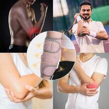 Elastic Strap Adjustable Elbow Pads Sports Fitness Elbow Pads Thickened Sponge Elbow Pads Tennis Basketball Football Volleyball(Single Pack) - Multicolor - View 5