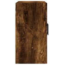 Larryhot Mobiletto dA, Parete in rovere affumicato 60x31x60 cm in legno ingegnerizzato, bello e pratico, ideale per riporre oggetti e decorare la casa - Castano - Visualizzare 7