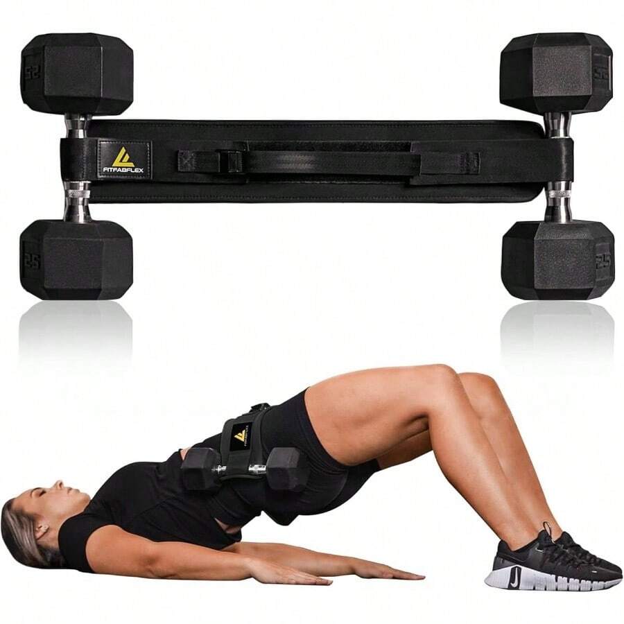 Exercise Hip Thrust Belt For S, Glute Workout Equipment, Adjustable Hip Thrust Belt For Dumbbells, Glute Trainer For Home Workouts With Extra Padding, Booty Builder