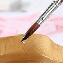 Cọ vẽ móng chuyên nghiệp Kolinsky cỡ 2#-24# Cọ vẽ móng tay cán gỗ màu đỏ, cọ vẽ móng gel, bút vẽ móng, phụ kiện làm móng tự làm - Gỗ đỏ - Xem 6
