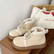 Women Snow Boots - Beige [upgraded Skin-friendly Ultra-soft Velvet] - View 3