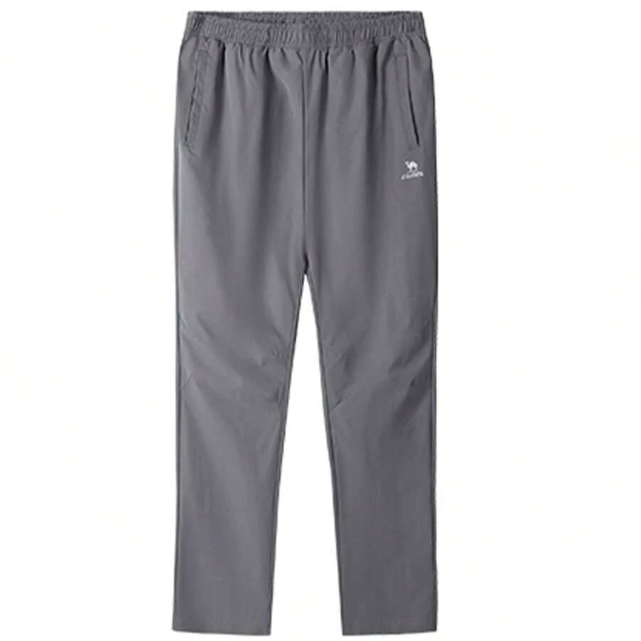 CAMEL CROWN Men's Sports Pants Quick Dry Trousers Woven Breathable Casual Fitness Running Pants - Rock Ash - View 1