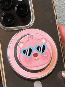 1pc Niche Design Cute Cat Magnetic Phone Holder, Retractable Foldable Desktop Stand Compatible With IPhone, Android Phone, Gift For Birthday, Family, Friends Push-Pull Phone Grip Phone Accessories - Multicolor - View 16