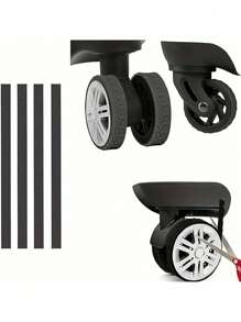 4个装行李箱轮套，硅胶行李箱轮保护套，静音行李箱轮套，行李箱轮套，行李箱轮保护套，行李箱配件轮套 - 彩色 - 查看 2