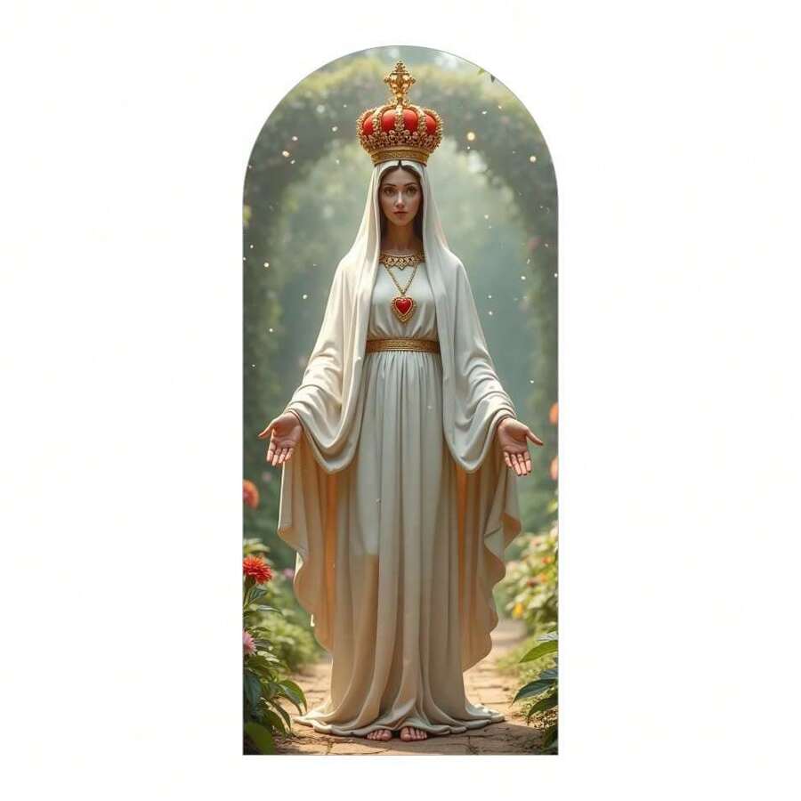 Sublimated Popsicle Roman Panel In Easy-To-Wear Fabric With Elastic - Our Lady Of Fatima - View 1