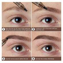 Caneta Líquida Fio a Fio de Sobrancelhas e Barba Impermeável De Longa Duração fio a fio TipBrow