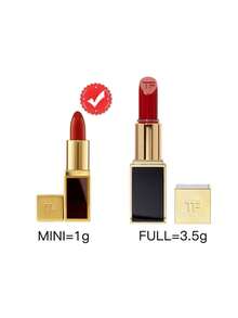 TOM FORD [Mini] KOLOR DO UST 1 g #16 SCARLET ROUGE / Trwałość i natychmiastowy efekt do 12 godz. oraz nawilżenie i odporność na blaknięcie do 12 godz. / Komfortowy i jednolity kolor, przejrzystość i kondycjonowanie / Ultra kremowa i odżywcza szminka. - #16 1g - Zobacz 2