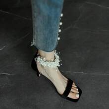 Women Heeled Sandals - 黑色 - 查看 5